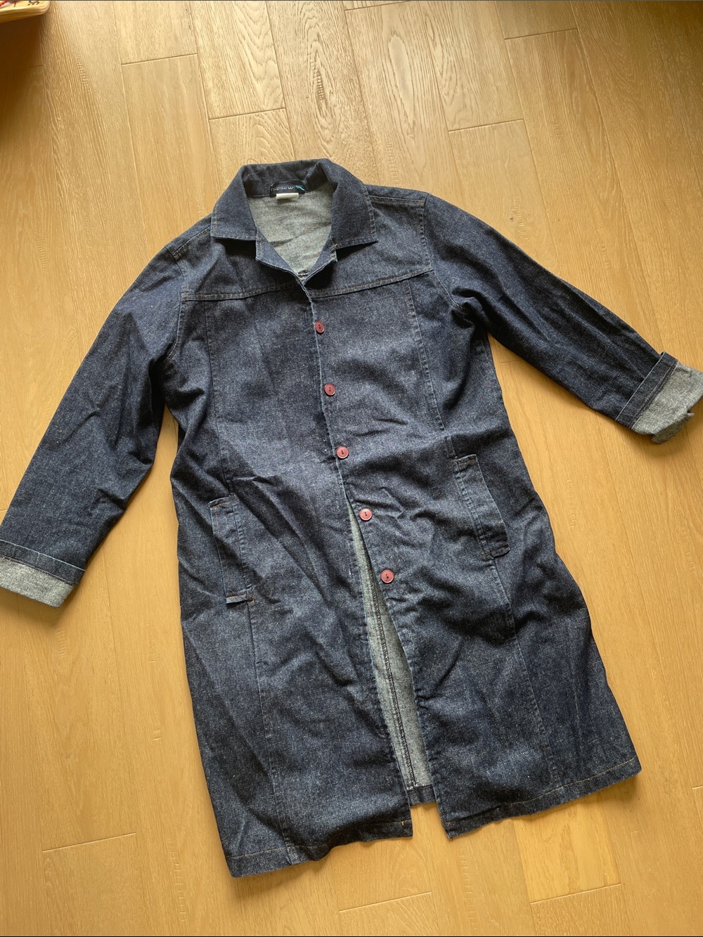 Denim car coat